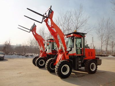 Small Wheel Loader with pallet fork